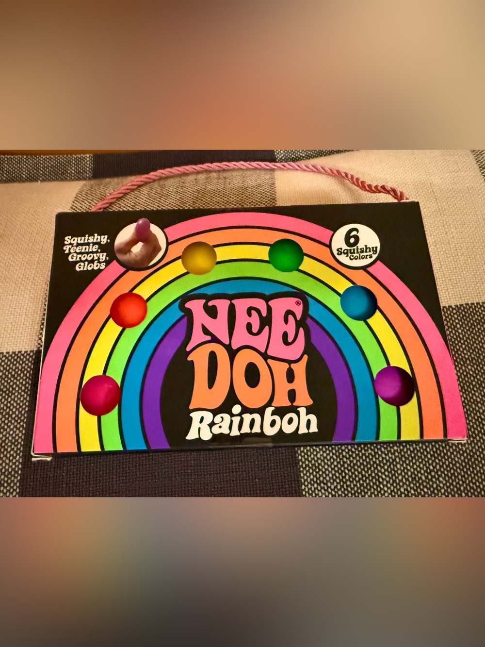 NeeDoh Rainbow 6 Groovy Globs NEE DOH New in Box Squishy Fidget Gift 🌈